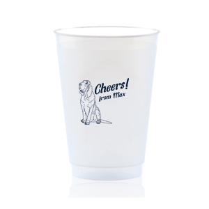 Clear & White Solo Plastic Cups – Personalized, Customized - Cup