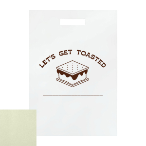 Pack up the memories with the Camp Bachelorette S'more Favor Box, inviting guests to "let's get toasted" with a delightful s'more graphic, complete with a space for personalization. Ideal for carrying home treats or keepsakes from your wilderness bachelorette bash.