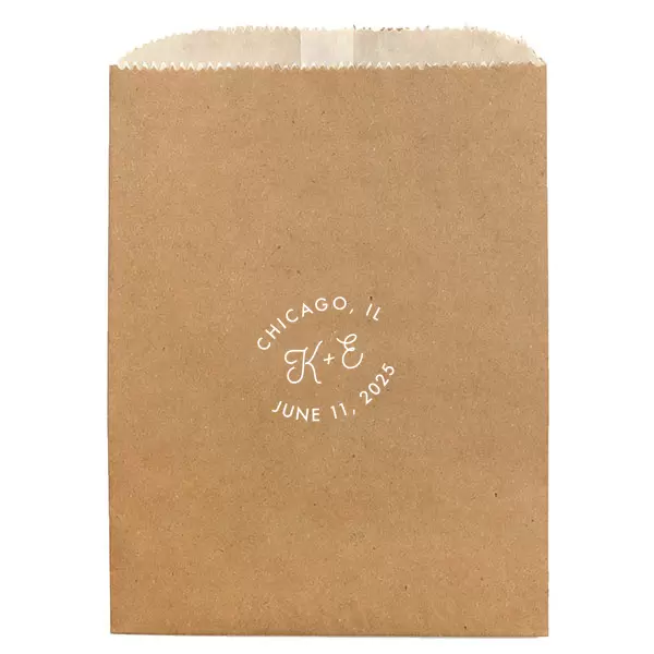 Bespoke Logo Initials Stamp Wedding Bag