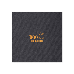 Something wicked this way comes! Make a Ghost Family Napkin branded with your own name. Celebrate your Halloween party in style!