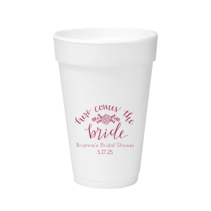 Personalized Styrofoam Birthday Cups for Men — When it Rains Paper Co.