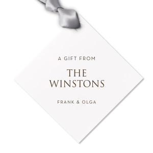 Add unique final touch to your gift with this amazing Gift Tag including your Family Name on it. It fits in every occasion and catch a lot of sights too! Surprise them in the best possible way! 