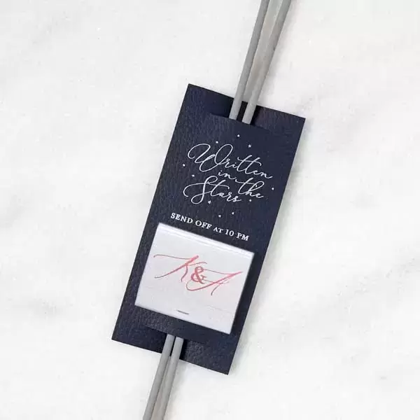 Sparkler Sleeve with Matchbook (Foil)