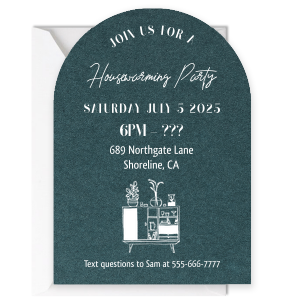 Housewarming Party Arch Invitation