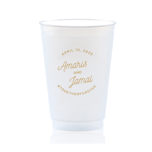 Personalized Frosted Cups 20 oz, Custom Plastic Cups