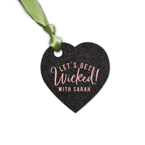 Our custom Glitter Black Oval Gift Tag with Matte Pastel Pink Foil will add that special attention to detail that cannot be overlooked.
