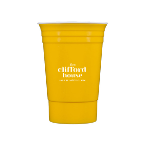 Personalized Clear Plastic Cup with Gold Ink Cup Ink Colors will impress guests like no other. Make this party unforgettable.