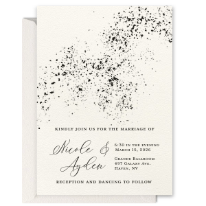 Our custom Stardream Navy Foil Stamped Invitation with Shiny 18 Kt Gold Foil will add that special attention to detail that cannot be overlooked.