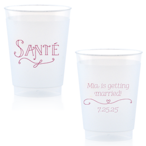 The Santé Cup is good for use in Frames themed parties and will add that special attention to detail that cannot be overlooked.