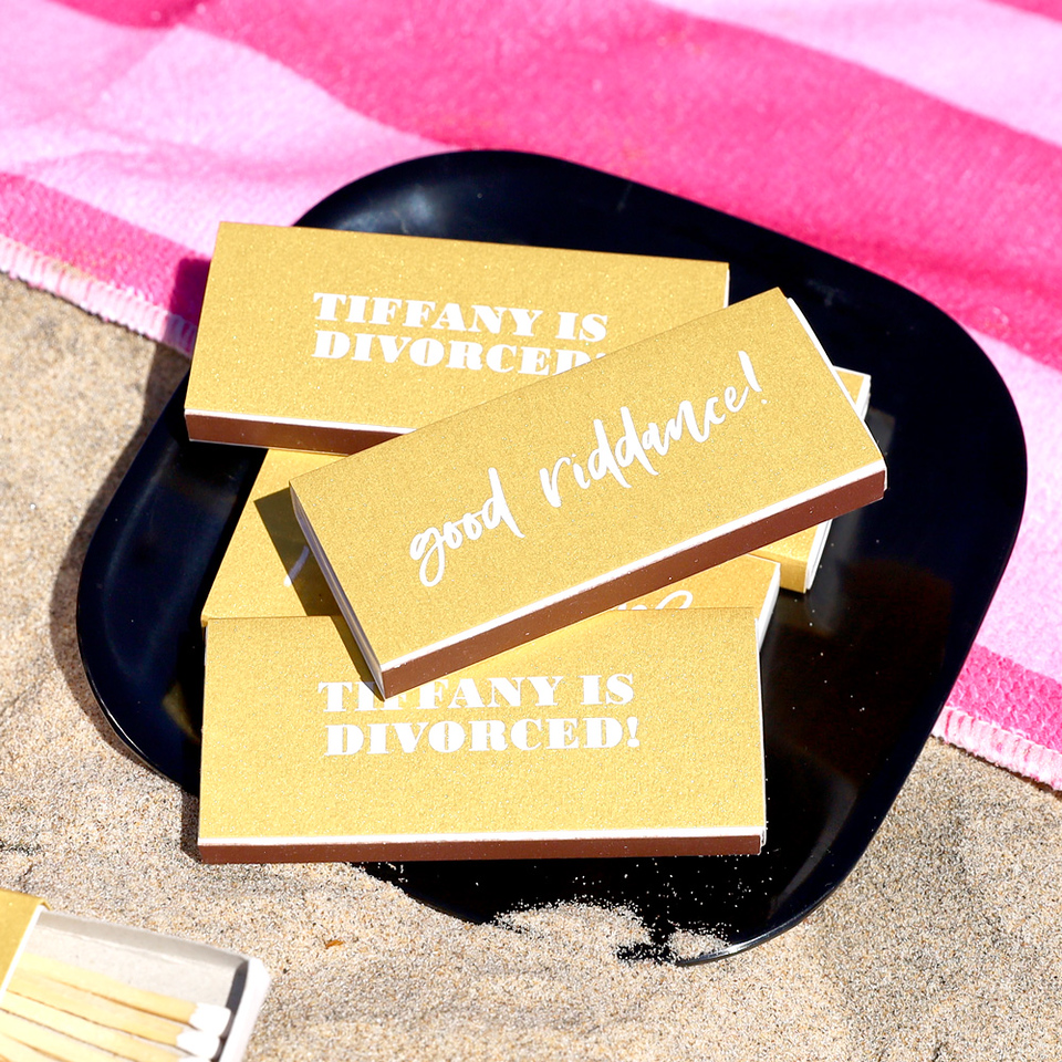 Good Riddance! Divorce Party Matchbox