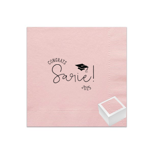 Congrats Grad Cap Napkin Reception Set