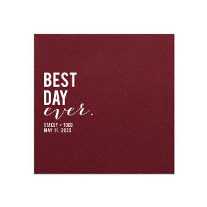 Our beautiful custom White Linen Like Luncheon Napkin with Shiny 18 Kt Gold Foil can be personalized to match your party's exact theme and tempo.