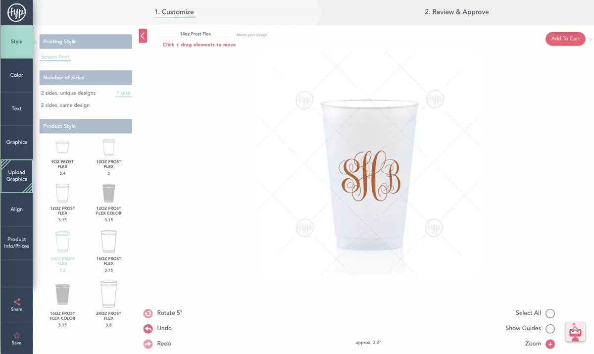 Copy Your Design for Easy Coordinating wedding barware