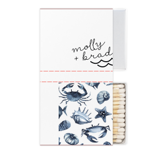 Our beautiful custom White Classic Custom Photo Matchbox with Matte Black Ink Digital Print Colors and Matte Fuchsia Ink Digital Print Colors has a Wave Accent graphic and is good for use in Travel, Beach/Nautical, Father's Day themed parties and can't be beat. Showcase your style in every detail of your party's theme!