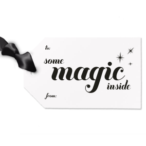 ForYourParty's Some Magic Inside Gift Tag is designed only for you to celebrate the special moments with your closest ones. It will make your gifts even more unique. Surprise your loved ones! They will love it!