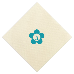 Boogie the night away with ForYourParty.com's 'Disco Night Floral Initial Napkin,' where '70s flair meets personalized charm. Each napkin is foil printed with a groovy retro flower, encasing a single initial, bringing a fun and bespoke twist to your disco-themed party or nostalgic event.