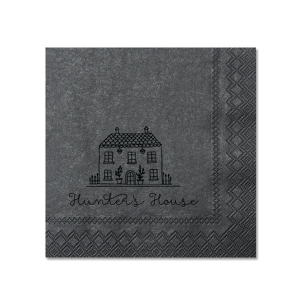 Add a touch of charm to your home with the Whimsy Home Sketch Napkin, featuring a hand-drawn house graphic above your name in a playful script. Perfect for housewarmings or as a delightful addition to your everyday table setting.

Looking to have a sketch made of a specific home?  Email us a picture of the house at customerservice@foryourparty.com and we will reply with a quote for our design services.