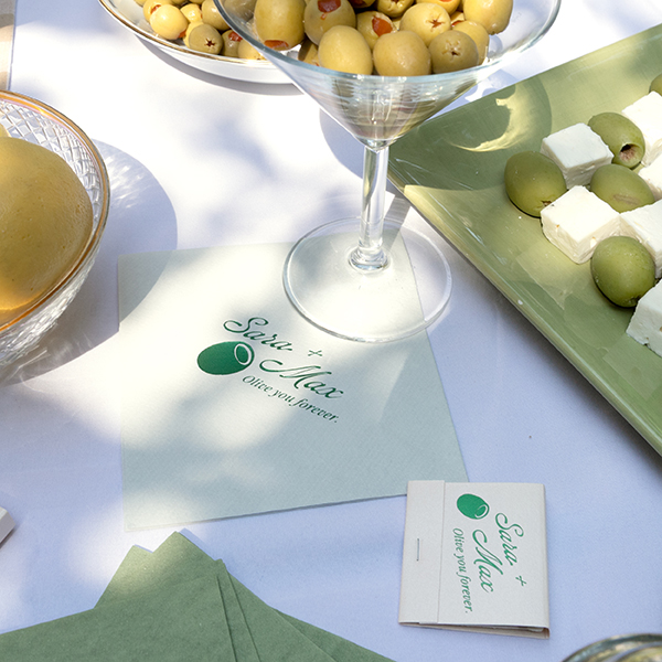 Olive You Forever Napkin 