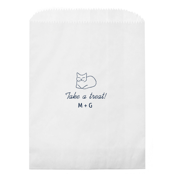 Loafing Cat Favor Bag