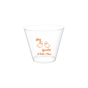 Get groovy this spooky season with the Groovy Halloween Cup. Our custom and cute Halloween decor will add a memorable touch at your Halloween party. Featuring two adorable ghosts, personalize teh design with your own name. 