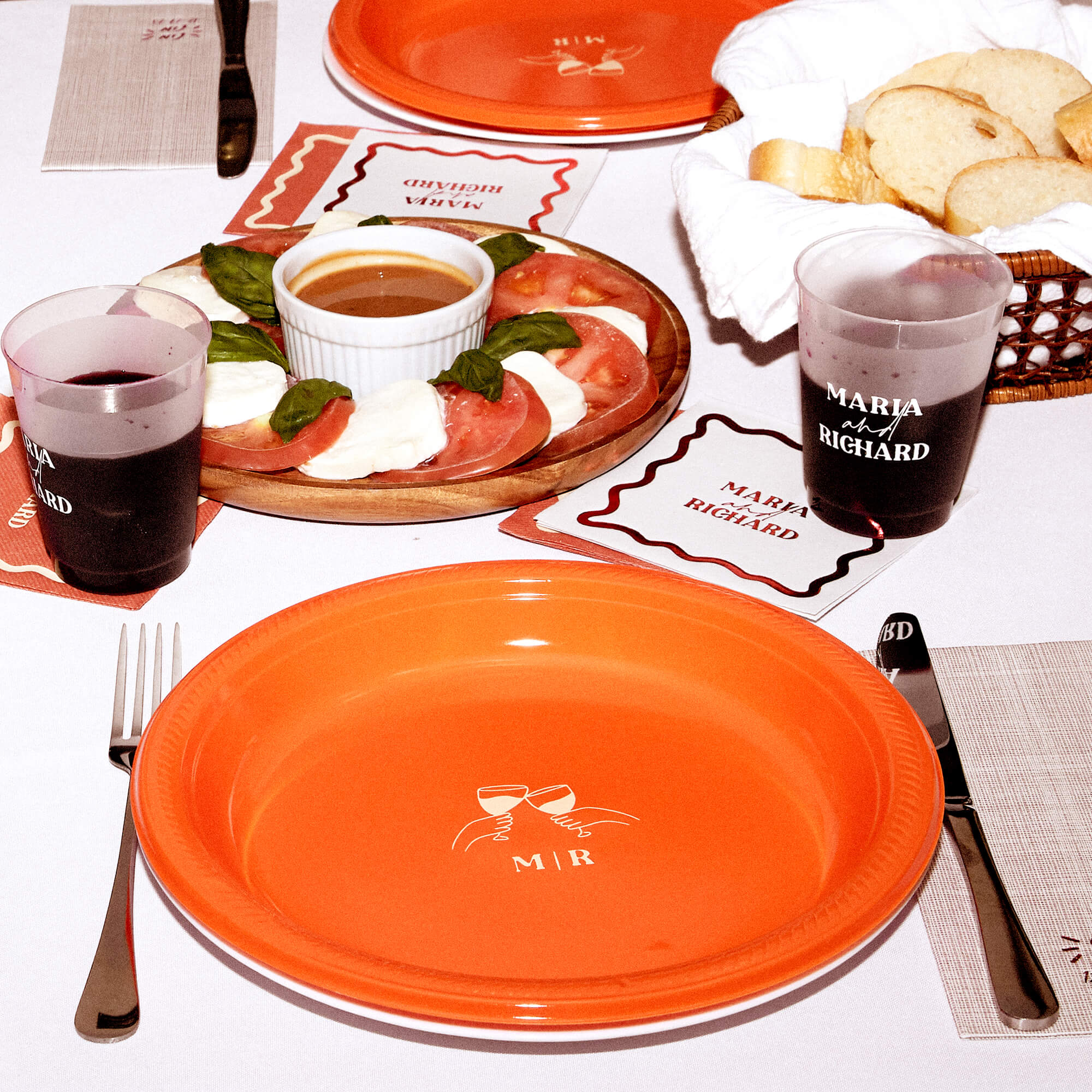 Pasta Party Cheers Plate