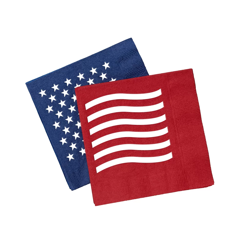 Stars & Stripes cocktail napkin pack