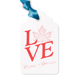 Custom Shiny Fuchsia Luggage Gift Tag with Matte Ivory Foil has a Maple graphic and is good for use in outdoor parties and will look fabulous with your unique touch. Your guests will agree!