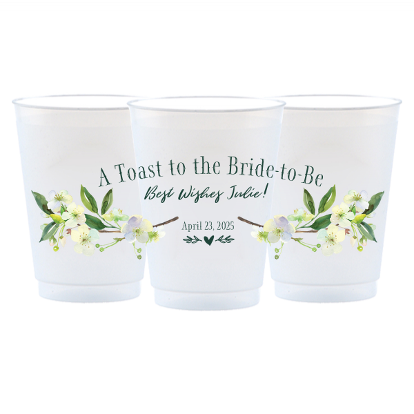 Toast To The Bride Photo Full Color Custom Cup