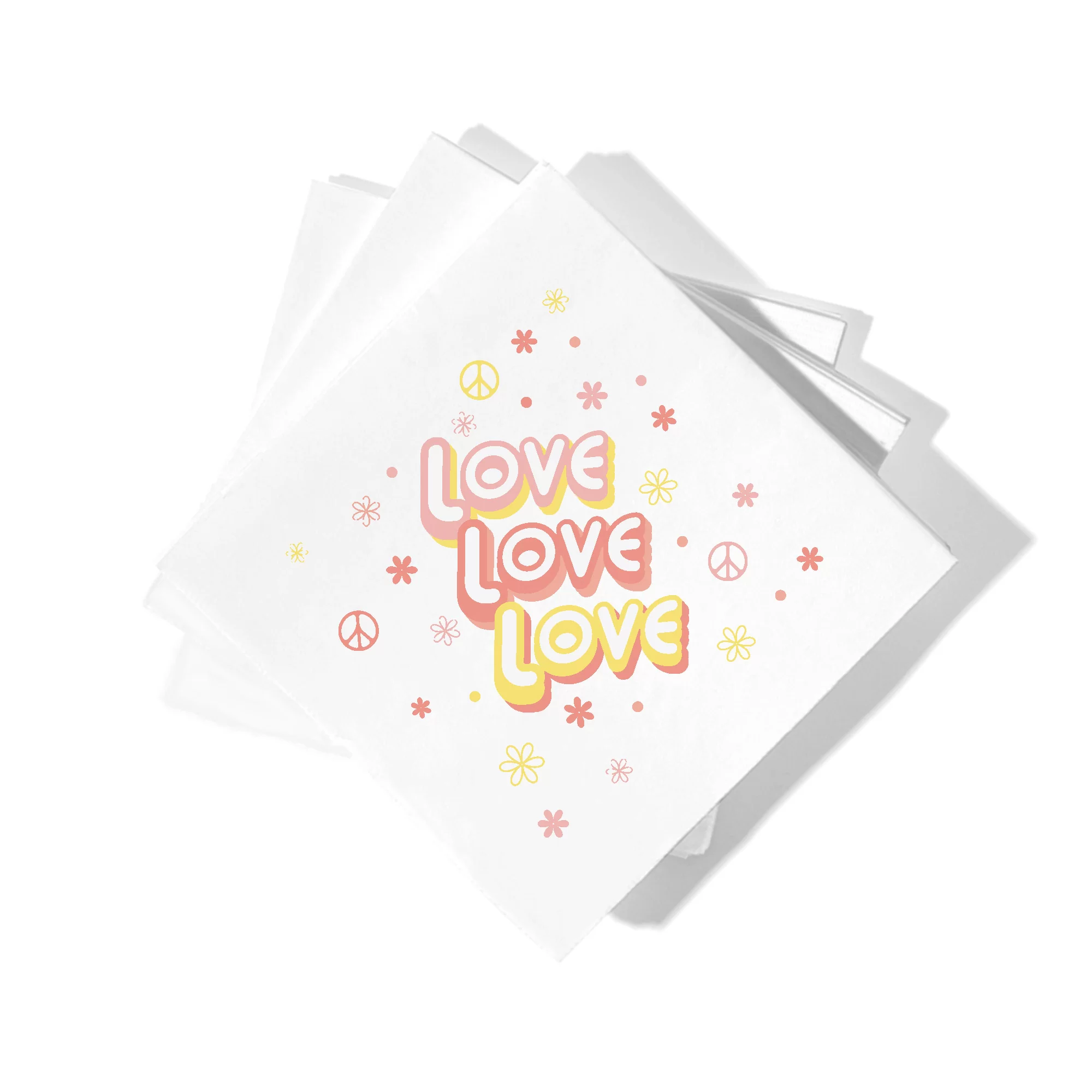 Love, Love, Love cocktail napkin pack