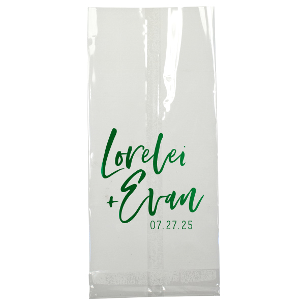 Our beautiful custom White Party Bag with Shiny Leaf Foil couldn't be more perfect. It's time to show off your impeccable taste.
