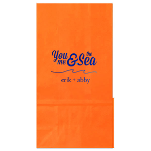 ForYourParty's elegant White Party Bag with Shiny Royal Blue Foil has a Wave Flourish graphic and is good for use in Beach/Nautical, Accents themed parties and will impress guests like no other. Make this party unforgettable.