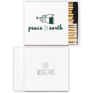 Our beautiful custom Natural Frost White Candle Matchbox with Matte Spruce Foil Color has a Angel 2 graphic and is good for use in Christian Symbols, Christmas themed parties and are a must-have for your next event—whatever the celebration!
