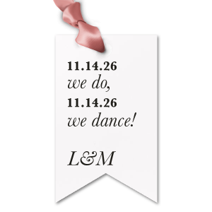 Our beautiful custom Natural Black Arch Gift Tag with Shiny 18 Kt Gold Foil will add that special attention to detail that cannot be overlooked.