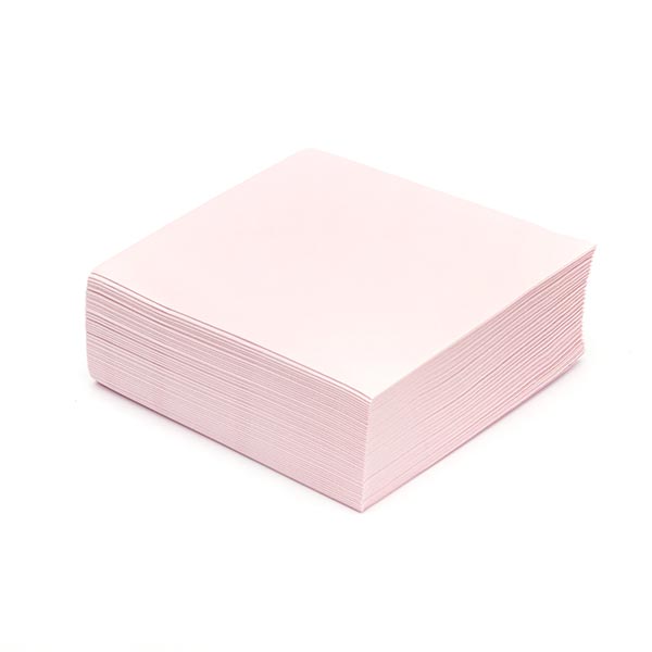 Pastel Pink Linen Like stack of napkins