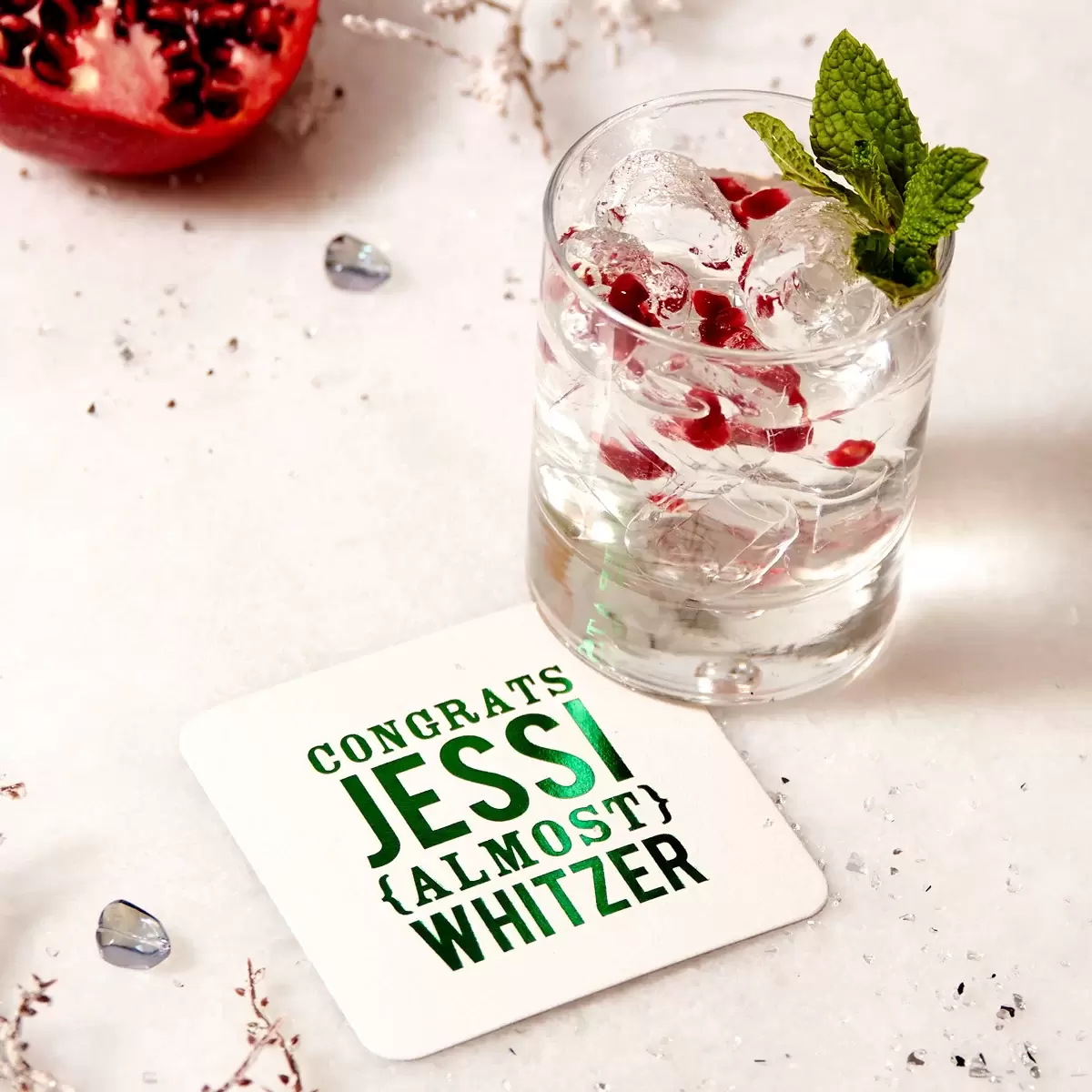 vodka cocktail with pomegranate