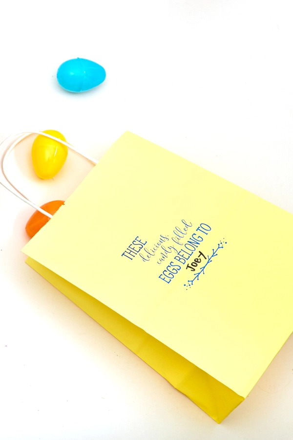 personalize your Easter egg hunt bags this year with For Your Party