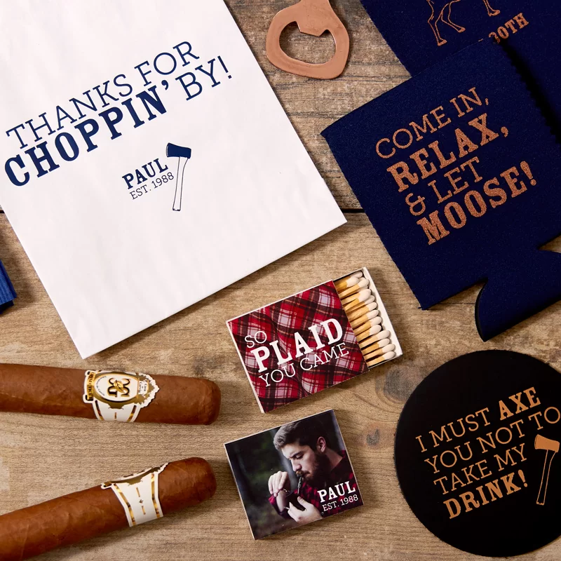 personalized party favors and barware