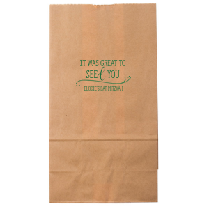 Send guests off with a clever twist using the Seed Gift Bag, where a punny 'SEEd' stands out in distinctive script. A stylish flourish adds charm below, with space to personalize a message that leaves a lasting impression of your event's creativity.