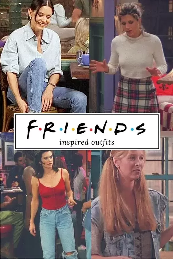 friends inspired outfits for a 90s theme party