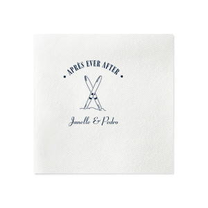 The Après Ever After Napkin is just what you need for home entertainment during the winter season. The customizable design is perfect for holiday, vacation or outdoor themed parties available in a variety of colors, materials and styles to compliment your unique tastes.