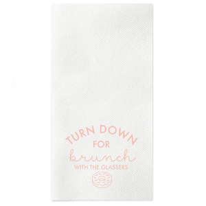 Our custom Dark Turquoise Linen Like Cocktail Napkin with Matte Pastel Pink Foil has a Donut graphic and is good for use in Food, Birthday, Holiday and Brunch themed parties and will impress guests like no other. Make this party unforgettable.