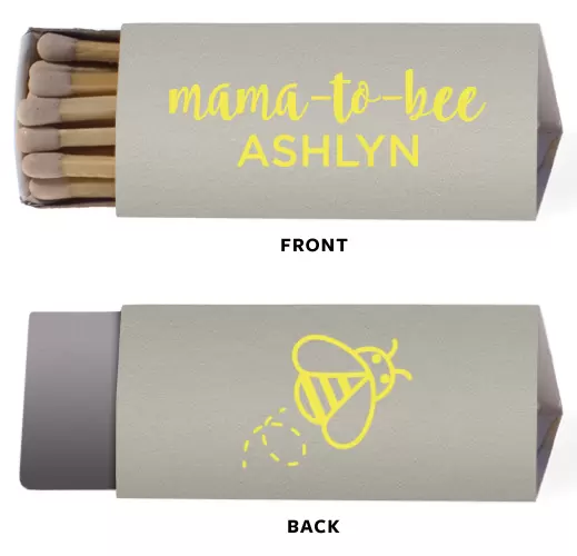 baby shower mama to bee matchbox party favors
