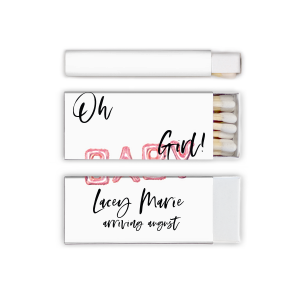 ForYourParty's chic White Classic Custom Photo Matchbox with Matte Black Ink Digital Print Colors and Matte Fuchsia Ink Digital Print Colors will look fabulous with your unique touch. Your guests will agree!