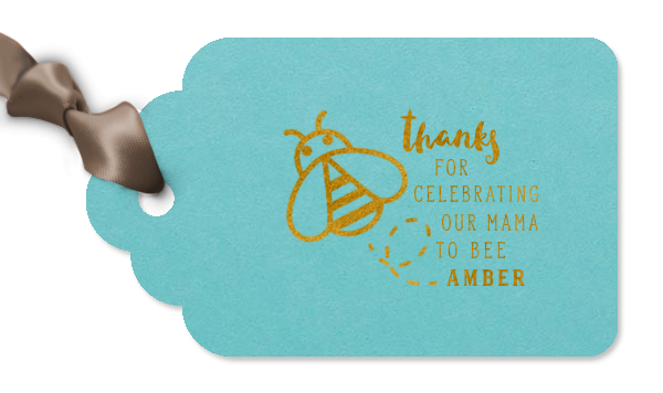 baby shower gift tag for party favors
