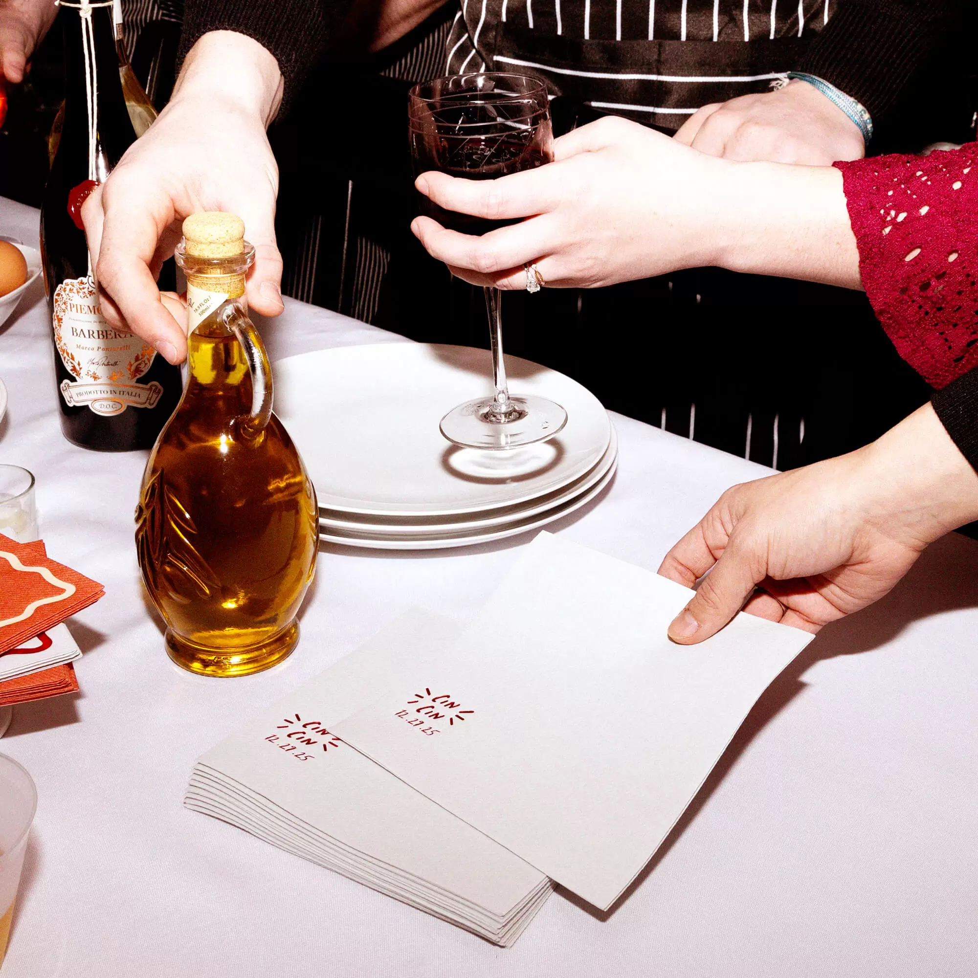 Pasta Party Cin Cin Napkin