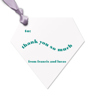 Meet our new customizable Thank You So Much Letterpress Tag with an amazing graphics together with your name branded on it. Showcase your style in every detail of your party's theme!