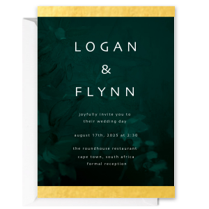 Modern Forest Full Color Invitation