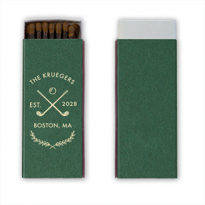 Family Name Golf Matchbox