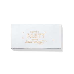 Celebrate your birthday in style with this custom bag! Because a party never killed nobody. Personalize for a birthday party, a Bat Mitzvah or Bar Mitzvah. 