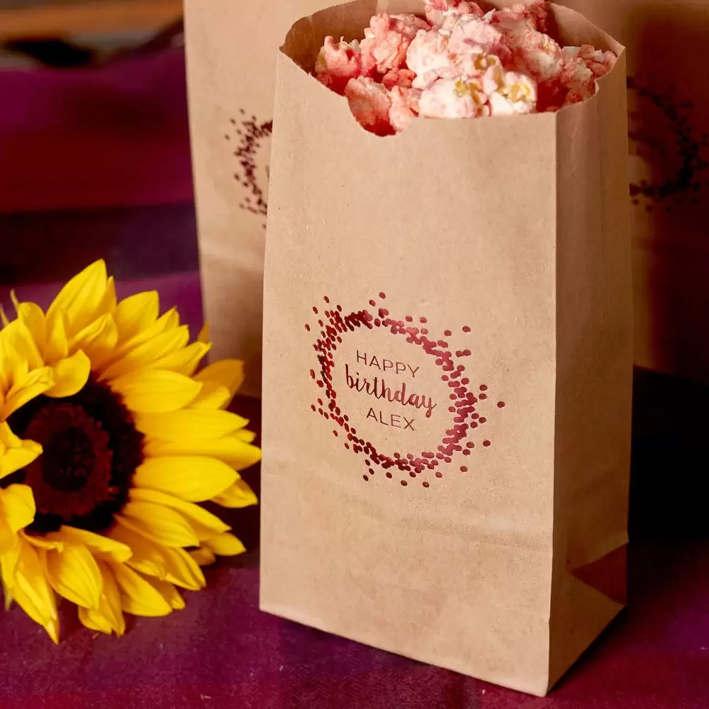 personalized party bags for food bars